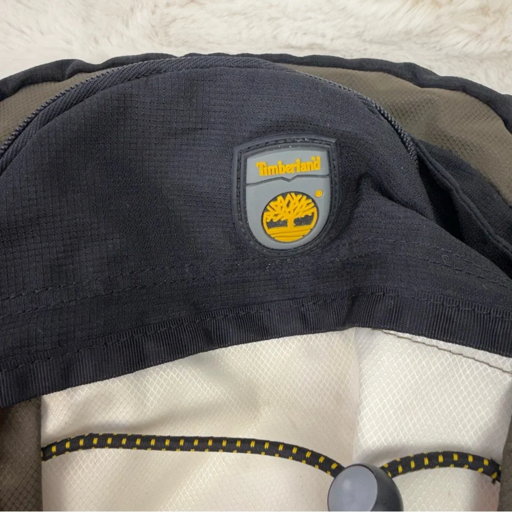 Timberland Black and‎ Yellow Backpack Y2K
